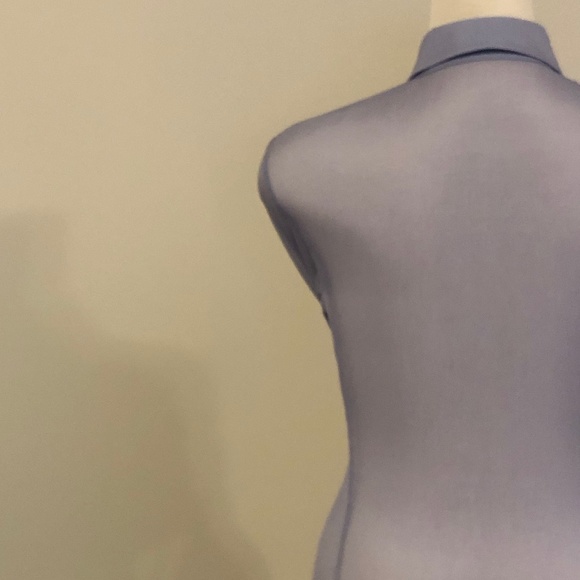 Lilac Silk Ruffled Prada Blouse/Button-Down - Picture 11 of 15